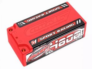 Team Corally Sport Racing 50C LiPo Battery - 4800mAh - 7.4V - Shorty 2S - 4mm Bullit