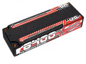 Team Corally Voltax 120C LiPo HV Battery - 6400 mAh - 7.6V - LCG Stick 2S - 4mm Bullit