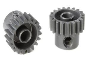 Team Corally - 48 DP Pinion - Short - Hard Anodised AL7075 - 19 Teeth - Shaft Dia. 3.17mm