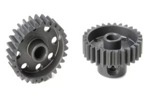 Team Corally - 48 DP Pinion - Short - Hard Anodised AL7075 - 28 Teeth - Shaft Dia. 3.17mm