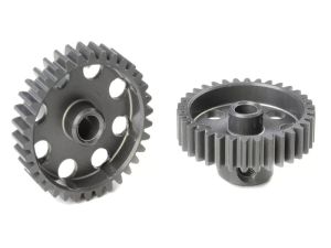 Team Corally - 48 DP Pinion - Short - Hard Anodised AL7075 - 34 Teeth - Shaft Dia. 3.17mm