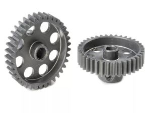 Team Corally - 48 DP Pinion - Short - Hard  Anodised AL7075 - 37 Teeth - Shaft Dia. 3.17mm
