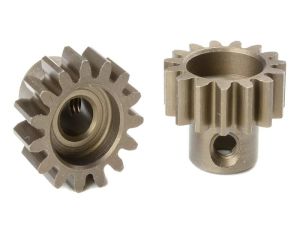Team Corally - M1.0 Pinion - Short - Hardened Steel - 15 Teeth - Shaft Dia. 5mm