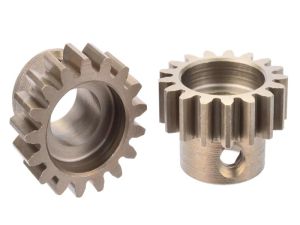 Team Corally - M1.0 Pinion – Short Wide Teeth – Hardened Steel - 17 Teeth - Shaft Dia. 8mm
