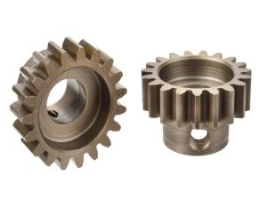 Team Corally - M1.0 Pinion – Short Wide Teeth – Hardened Steel - 19 Teeth - Shaft Dia. 8mm