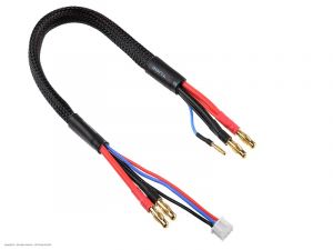 Team Corally Charge/Balance Lead - 4mm Bullit Connector 2S - Charger 2S XH Connector - 2mm