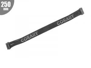 Team Corally High Flex Flat Sensor Wire - 250mm - Silver Plated Terminal