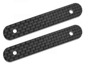 Team Corally Shock Stay Stiffener-Rear fits part C-00180-105-Graphite 2.5mm-(2)