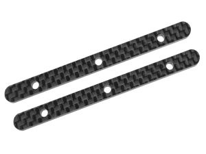 Team Corally - Fahrwerksversteifung - Hinten - Graphit 2.5mm - 2 Stück