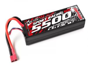 Team Corally Sport Racing 60C - 5500Mah - 2S - 7,4V - T-Plug - Hard Case