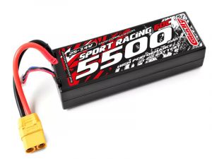 Team Corally Sport Racing 60C - 5500Mah - 2S - 7,4V - XT-90 - Hard Case