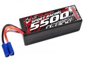 Team Corally Sport Racing 60C - 5500Mah - 3S - 11,1V - EC-5 - Hard Case