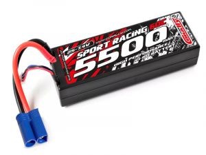 Team Corally Sport Racing 60C - 5500Mah - 2S - 7,4V - EC-5 - Hard Case