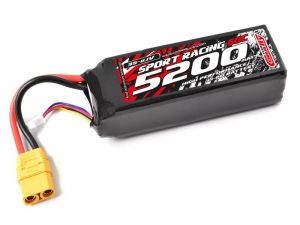 Team Corally Power Racing 60C - 5200MAH - 3S - 11,1V - XT-90 - Semi-Soft Case