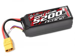 Team Corally Power Racing 50C - 5200MAH - 4S - 14,8V - XT-90 - Semi-Soft Case