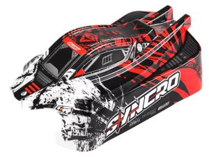 Team Corally - Polycarbonate Body - Syncro - Painted - Cut - Decals - Red Color - 1 Pc