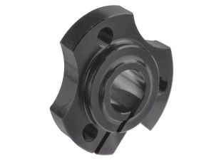 Team Corally - Wheel Hub - Solid Axle - Aluminium - Black - 1 Pc