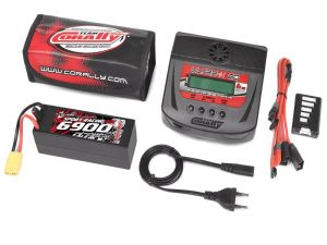 Team-Corally-Energy-Pack-Lipo-50C-6700mAh-4S XT-90-Hard-Case-Ultra-X-80-Charger-Safety-Bag C-47146-03-05