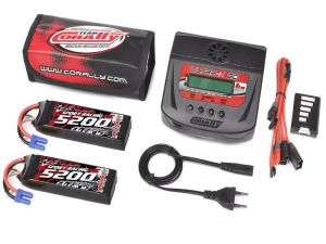 Team-Corally-Energy-Pack-2X-Lipo-60C-5200mAh-3S EC-5-Semi-Soft-Case-Ultra-X-80-Charger-Safety-Bag C-47231-02-06