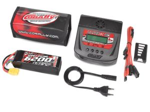 Team-Corally-Energy-Pack-Lipo-60C-6200mAh-4S XT-90-Semi-Soft-Case-Ultra-X-80-Charger-Safety