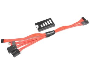 Team Corally Ladekabel 3in1 XT-90 EC-5 T-Plug 6S Balance Board Multi Charge