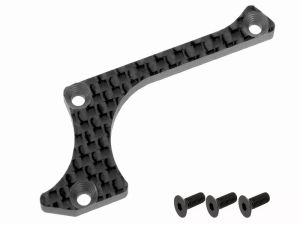 Team Corally - Querlenkerversteifung - A - Untere Front - Links - Graphit 3mm - 1 Stück