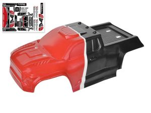 Team Corally Polycarbonate Body - Furago XD - Red FURAGO PUNISHER XD 1:12