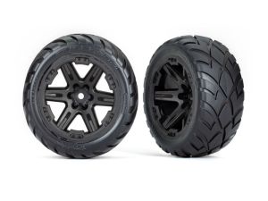 Traxxas Anaconda Reifen auf RXT 2.8 Felge schwarz (2) 2WD vorne/4x4 v/h (TSM rated) TRX6775