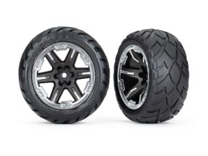 Traxxas Anaconda Reifen auf RXT 2.8 Felge schwarz/chrom (2) (TSM rated) TRX6775X