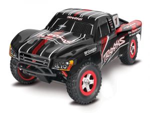 TRX70054-8 Traxxas Slash 4x4 1:16 RTR Short Course Truck schwarz Brushed mit NiMh Akku + 4A USB/C-Lader
