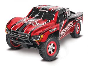 70054-8 Traxxas Slash 4x4 1:16 RTR Short Course Truck rot Brushed mit NiMh Akku + 4A USB/C-Lader