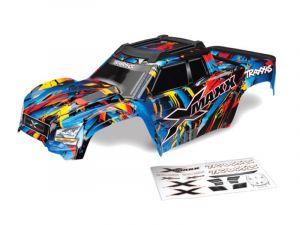 Traxxas Karosserie X-Maxx Rock n' Roll mit Aufkleber & Heckschutz TRX7711T
