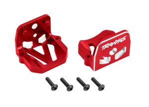 Traxxas Motorhalter v/h Alu rot X-Maxx, XRT TRX7760-RED