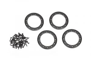 Traxxas Beadlock-Ring 2.2 Aluminium schwarz mit Schrauben TRX8168T