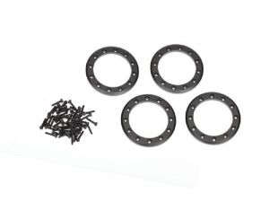 Traxxas Beadlock-Ring 1.9 Aluminium schwarz mit Schrauben TRX8169T