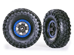 Traxxas Canyon Trail 5.3x2.2 Reifen auf TRX-4 Felgen grau/blau TRX8181-BLUE