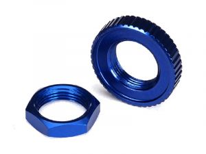 Traxxas Servo Saver Muttern Aluminium blau TRX8345