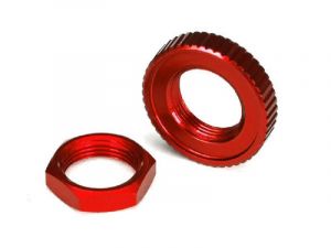 Traxxas Servo Saver Muttern Aluminium rot TRX8345R