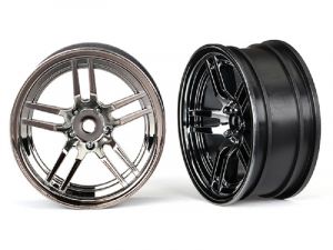 Traxxas Split-Spoke 1.9 Felgen chrom-schwarzvorne TRX8371