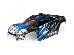 Traxxas Karosserie E-Revo 2.0 blau mit Aufkleber TRX8611X