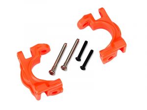 Traxxas Extreme Heavy Duty C-Hubs orange l/r  4x4 mit Kleinteile Rustler, Slash  TRX9032T
