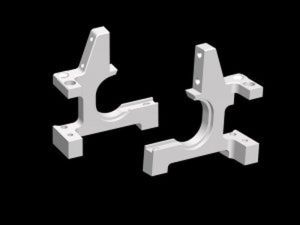 Serpent Bearingblock rr low L+R Magnesium Magnesium SRX8 GT (SER601149) 601149