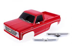 Traxxas Karosserie Chevrolet K10 Truck 1979  rot mit Anbauteile TRX9212R