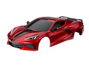 Traxxas Karosserie Chevrolet Corvette Stingray rot mit Anbauteile TRX9311R