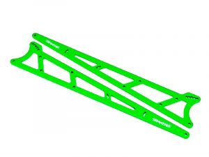 Traxxas Seitenplatten Wheelie bar  Aluminium grün (2) TRX9462G