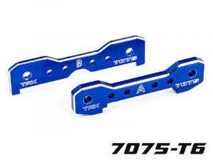 Traxxas Querlenker-Halter 7075-T6  Aluminium blau vorne TRX9629