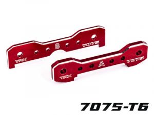 Traxxas Querlenker-Halter 7075-T6  Aluminium rot vorne TRX9629R