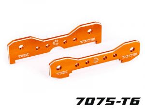 Traxxas Querlenker-Halter 7075-T6  Aluminium orange hinten TRX9630T