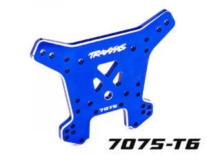 Traxxas Dämpferbrücke 7075-T6 Aluminium  blau hinten TRX9638