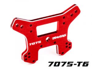Traxxas Dämpferbrücke 7075-T6 Aluminium  rot vorne TRX9639R